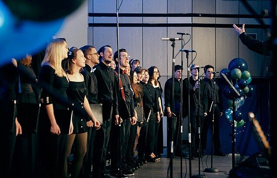 Medichor Der Medizinerchor in Nahaufnahme bei einem Konzert